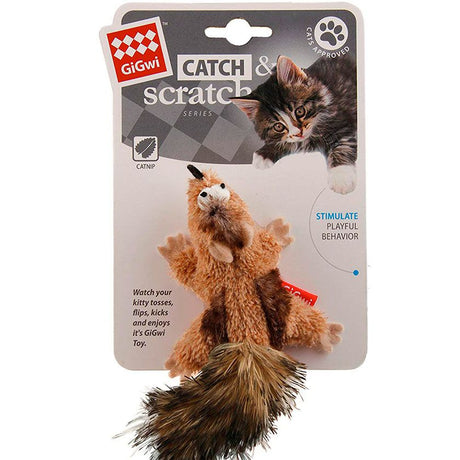 Juguetes y Accesorios para Gatitos Gigwi Catch Scratch Ardilla Juguetes y Accesorios para Gatitos Gigwi Catch Scratch Ardilla