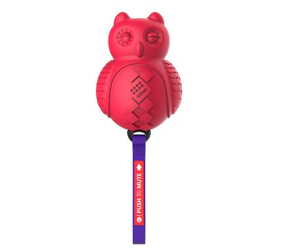 Gigwi Push To Mute Buho Rojo Morado Gigwi Push To Mute Buho Rojo Morado