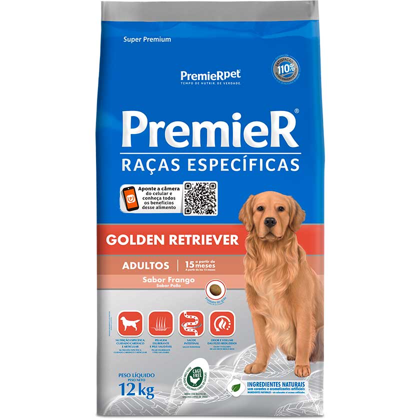 Premier Razas Especificas Golden Retriever Adultos Pollo 12Kg