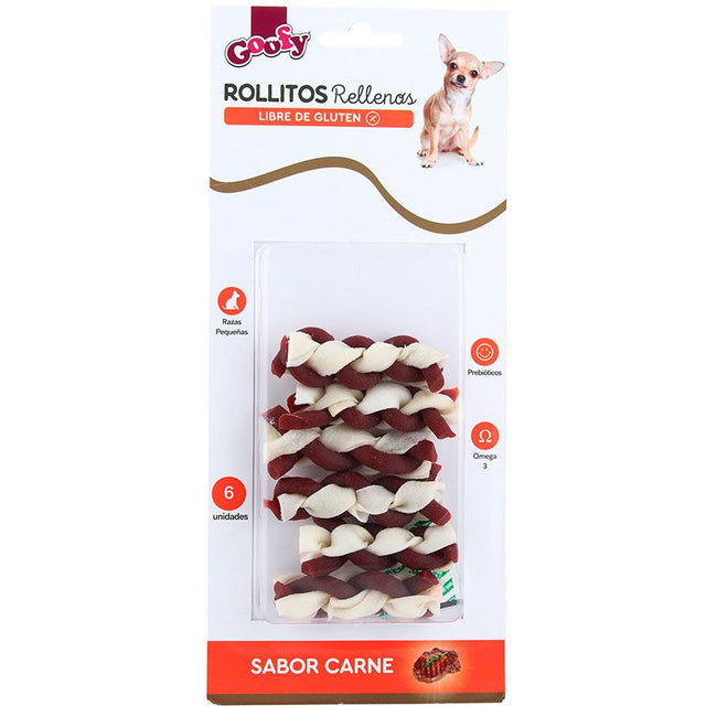 Goofy Rollitos Rellenos Raza Pequena 60Gr Goofy Rollitos Rellenos Raza Pequena 60Gr