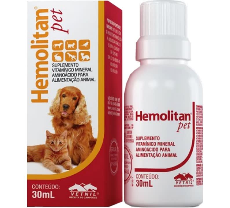 Hemolitan Pet Suplemento Mineral Vitaminico 30Ml