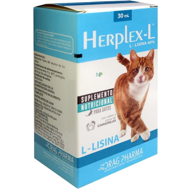 Herplex L Lisina Para Gatos 30 Ml Herplex L Lisina Para Gatos 30 Ml