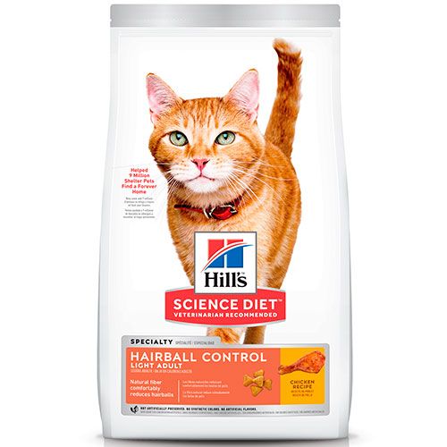 Hills Cat Adult Hairball Control Light 3 17Kg Hills Cat Adult Hairball Control Light 3 17Kg
