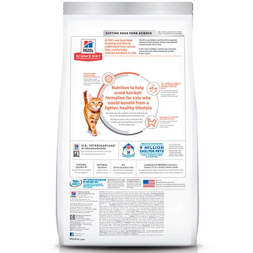 Hills Cat Adult Hairball Control Light 3 17Kg Hills Cat Adult Hairball Control Light 3 17Kg