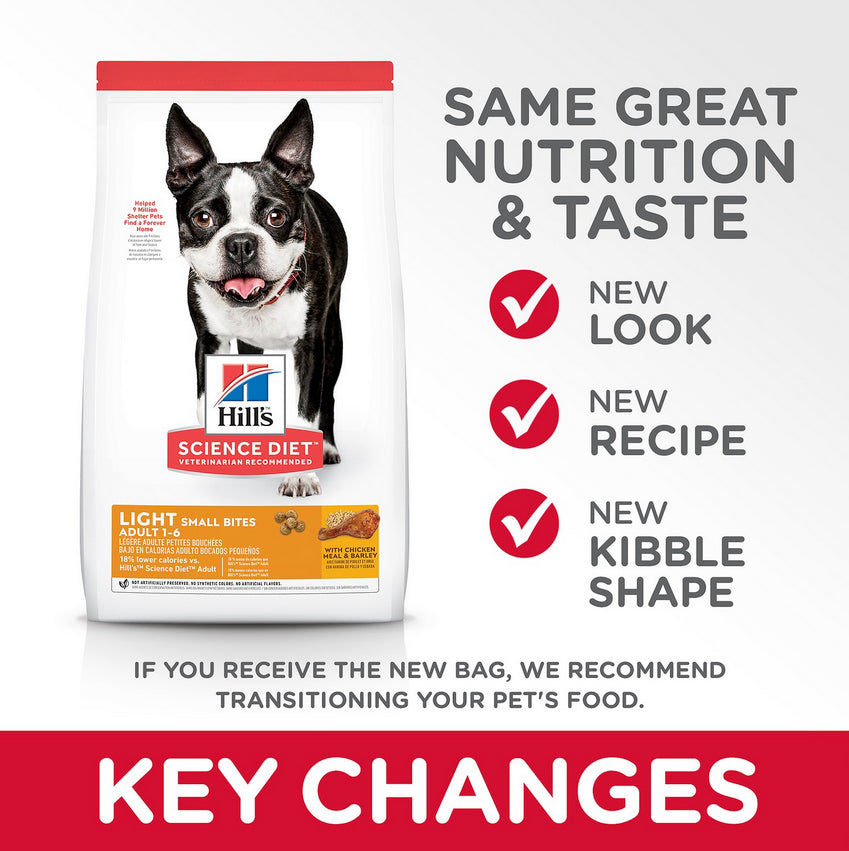 Hills Dog Adult Small Light 6 8Kg