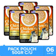 Inaba Churu Broth Pouch Gatos Sabor Pollo 50Gr Pack 6 Unidades  Inaba Churu Broth Pouch Gatos Sabor Pollo 50Gr Pack 6 Unidades