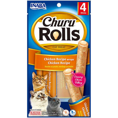 Alimento Húmedo para Gatos Inaba Churu Cat Rolls Chicken 40Gr Alimento Húmedo para Gatos Inaba Churu Cat Rolls Chicken 40Gr