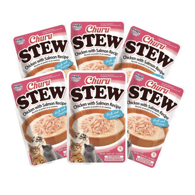 Inaba Churu Cat Stew Chicken Salmon 40 Gr Pack 6 Unidades Inaba Churu Cat Stew Chicken Salmon 40 Gr Pack 6 Unidades