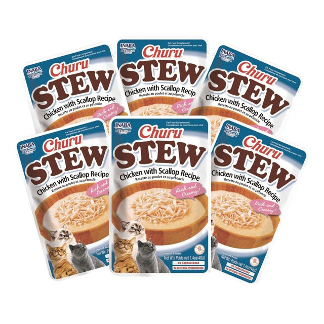 Inaba Churu Cat Stew Chicken Scallop 40Gr Pack 6 Unidades Inaba Churu Cat Stew Chicken Scallop 40Gr Pack 6 Unidades
