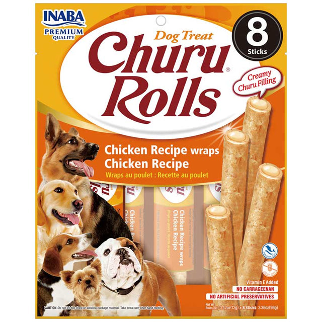 Inaba Churu Dog Rolls Chicken 96Gr Inaba Churu Dog Rolls Chicken 96Gr