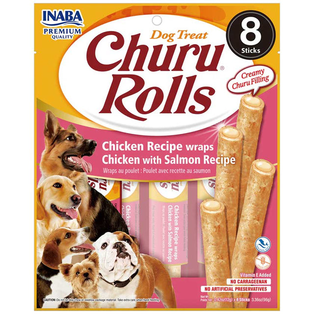 Inaba Churu Dog Rolls Salmon 96Gr Inaba Churu Dog Rolls Salmon 96Gr