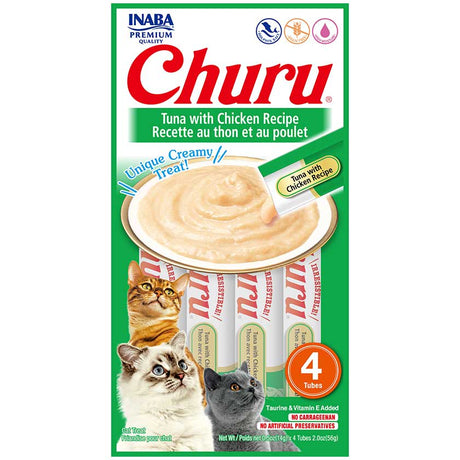 Alimento Húmedo para Gatos Inaba Ciao Churu Atun Y Pollo 56Gr Alimento Húmedo para Gatos Inaba Ciao Churu Atun Y Pollo 56Gr
