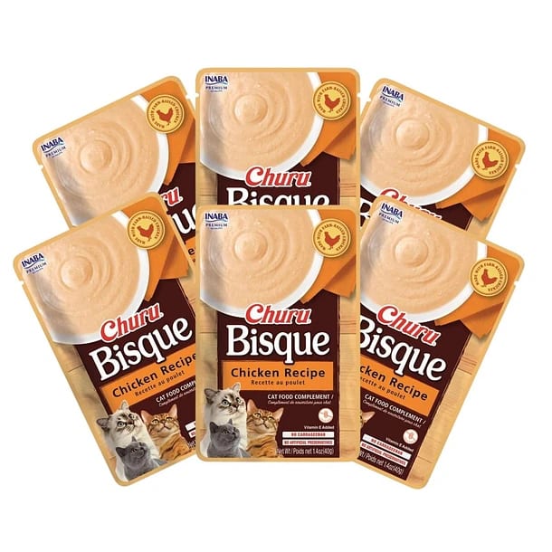 Inaba Ciao Churu Cat Bisque Chicken 40Gr Pack 6 Unidades Inaba Ciao Churu Cat Bisque Chicken 40Gr Pack 6 Unidades