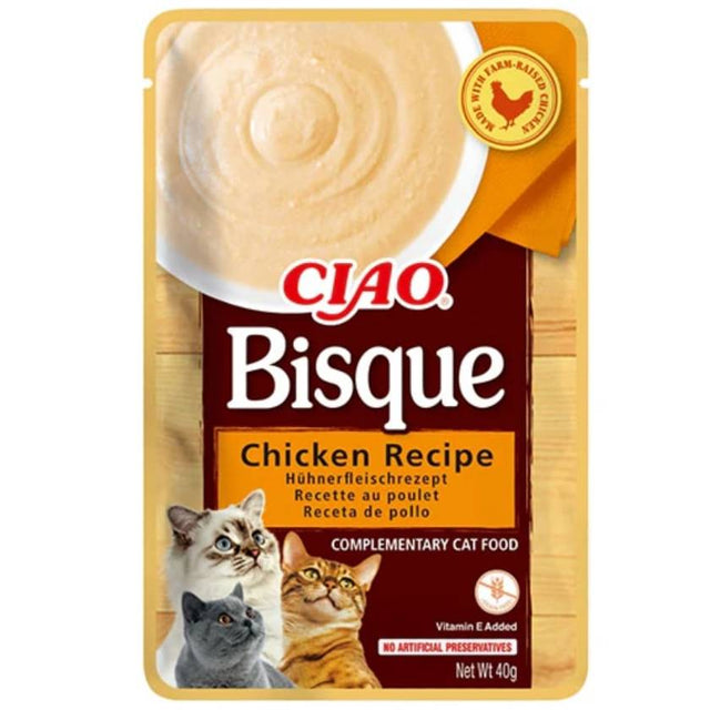 Inaba Ciao Churu Cat Bisque Chicken 40Gr Inaba Ciao Churu Cat Bisque Chicken 40Gr