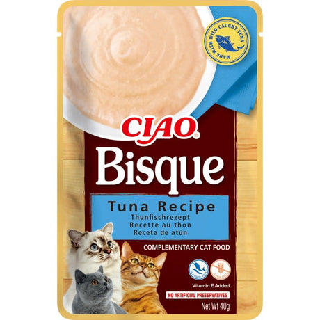 Alimento Húmedo para Gatos Inaba Ciao Churu Cat Bisque Tuna 40Gr Alimento Húmedo para Gatos Inaba Ciao Churu Cat Bisque Tuna 40Gr