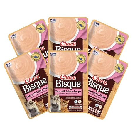 Alimento Húmedo para Gatos Inaba Ciao Churu Cat Bisque Tuna Salmon 40Gr Pack 6 Unidades Alimento Húmedo para Gatos Inaba Ciao Churu Cat Bisque Tuna Salmon 40Gr Pack 6 Unidades