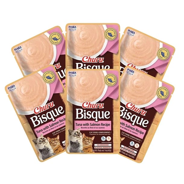 Inaba Ciao Churu Cat Bisque Tuna Salmon 40Gr Pack 6 Unidades Inaba Ciao Churu Cat Bisque Tuna Salmon 40Gr Pack 6 Unidades
