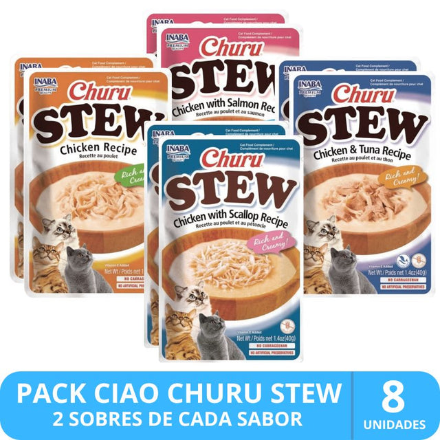 Inaba Ciao Churu Cat Stew Pack Degustacion 8 Unidades Inaba Ciao Churu Cat Stew Pack Degustacion 8 Unidades