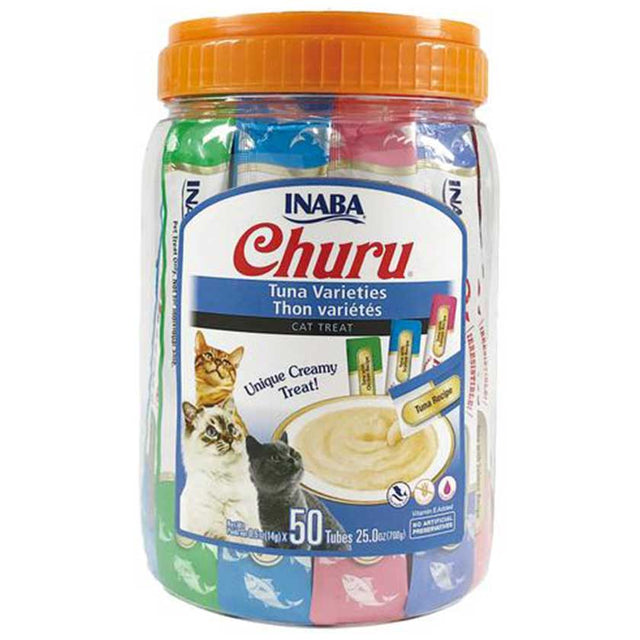 Inaba Ciao Churu Frasco Mix Atun 50 Tubos 700Gr Inaba Ciao Churu Frasco Mix Atun 50 Tubos 700Gr