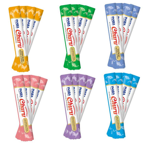 Churus para Gatos Inaba Ciao Churu Mix Degustacion Con 6 Unidades 24 Tubitos Churus para Gatos Inaba Ciao Churu Mix Degustacion Con 6 Unidades 24 Tubitos