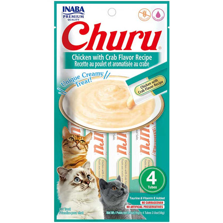 Alimento Húmedo para Gatos Inaba Ciao Churu Pollo Y Cangrejo 56Gr Alimento Húmedo para Gatos Inaba Ciao Churu Pollo Y Cangrejo 56Gr