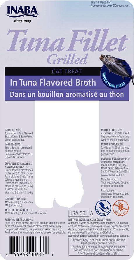 Alimento Húmedo para Gatos Inaba Ciao Filete Grillado Atun 15Gr Alimento Húmedo para Gatos Inaba Ciao Filete Grillado Atun 15Gr
