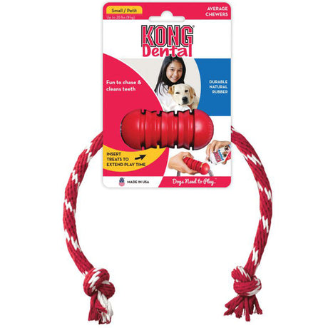 Pelotas y Cuerdas para Perros Kong Dental With Rope Small Pelotas y Cuerdas para Perros Kong Dental With Rope Small