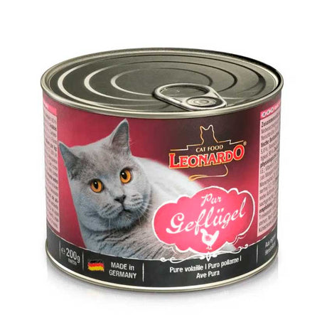 Alimento Húmedo para Gatos Lata Leonardo Quality Selection Geflugel Ave 200Gr Alimento Húmedo para Gatos Lata Leonardo Quality Selection Geflugel Ave 200Gr