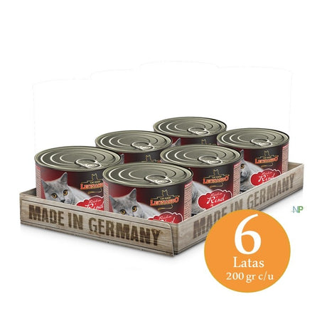 Alimento Húmedo para Gatos Lata Leonardo Quality Selection Rind Ternera 200Gr X 6 Unidades Alimento Húmedo para Gatos Lata Leonardo Quality Selection Rind Ternera 200Gr X 6 Unidades