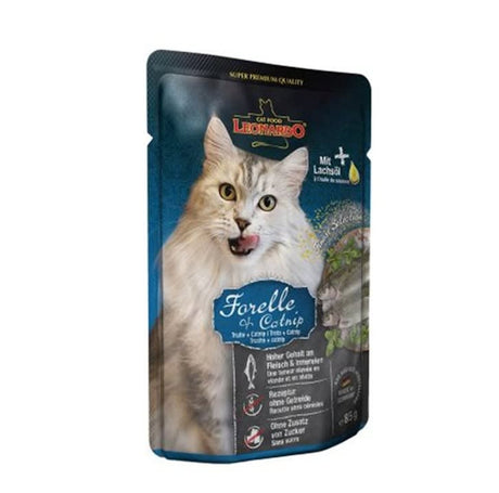 Alimento Húmedo para Gatos Alimento Humedo Leonardo Trucha Y Catnip 85Gr Alimento Húmedo para Gatos Alimento Humedo Leonardo Trucha Y Catnip 85Gr