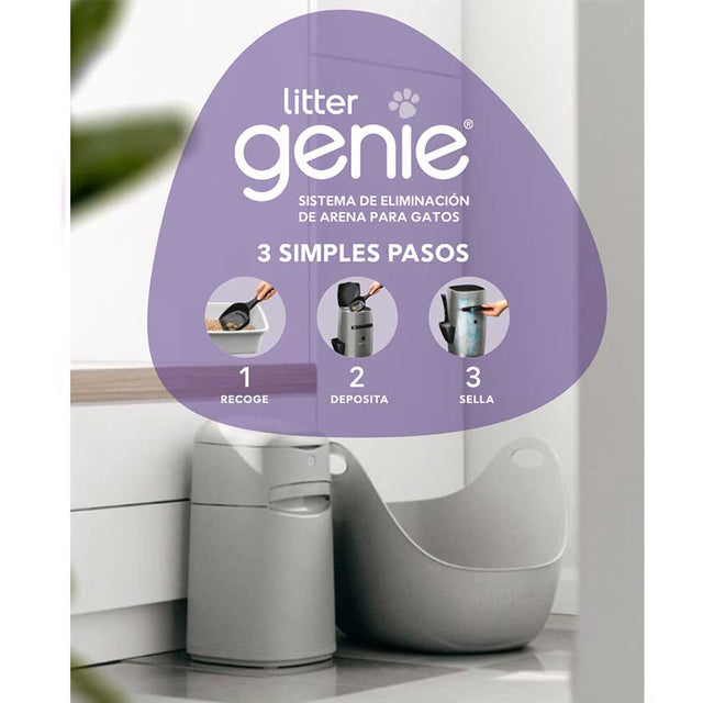 Litter Genie Pail Design Plus Basurero Para Arena Sanitaria Litter Genie Pail Design Plus Basurero Para Arena Sanitaria