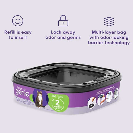 Areneros y Accesorios para Gatos Litter Genie Repuesto Bolsa Para Basurero Areneros y Accesorios para Gatos Litter Genie Repuesto Bolsa Para Basurero