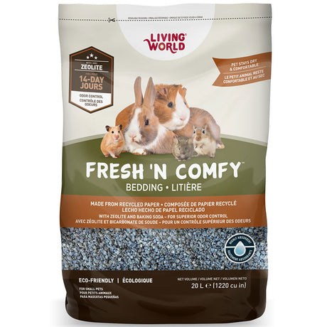 Productos para Cobayos / Cuys Living World Sustrato Fresh N Comfy Azul 20L Productos para Cobayos / Cuys Living World Sustrato Fresh N Comfy Azul 20L