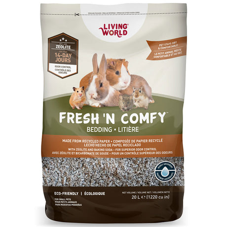 Productos para Cobayos / Cuys Living World Sustrato Fresh N Comfy Beige 20L Productos para Cobayos / Cuys Living World Sustrato Fresh N Comfy Beige 20L