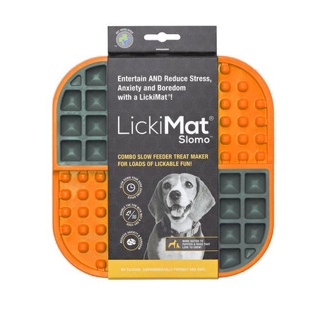 Juguetes para Perros Cachorros Plato Lickimat Slomo Alimentacion Lenta Naranjo Juguetes para Perros Cachorros Plato Lickimat Slomo Alimentacion Lenta Naranjo