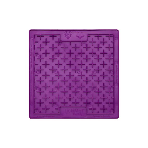 Plato Lickimat Buddy Morado Cruces Alimentacion Lenta