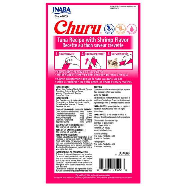 Inaba Ciao Churu Atun Con Camarones 56Gr Inaba Ciao Churu Atun Con Camarones 56Gr