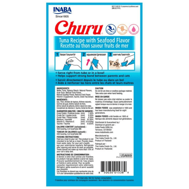 Inaba Ciao Churu Atun Y Mariscos 56Gr Inaba Ciao Churu Atun Y Mariscos 56Gr