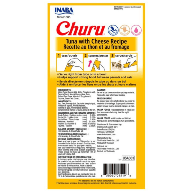 Inaba Ciao Churu Atun Con Queso 56Gr Inaba Ciao Churu Atun Con Queso 56Gr