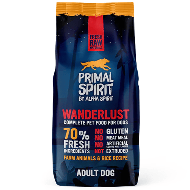 Primal Spirit Dog Wanderlust 12Kg  Primal Spirit Dog Wanderlust 12Kg