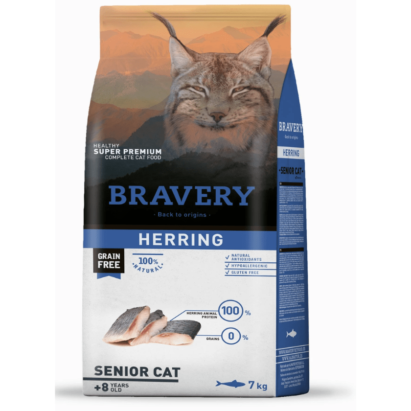 Bravery Cat Herring Senior 2 Kg