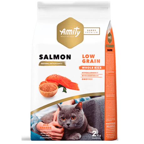 Alimento Seco para Gatos Amity Cat Sp Low Grain Salmon Adult 2 Kg Alimento Seco para Gatos Amity Cat Sp Low Grain Salmon Adult 2 Kg