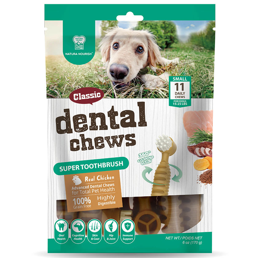 Natura Nourish Dental Chews Super Toothbrush Pollo 170Gr