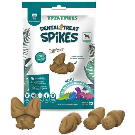Alimento para Perros Natura Nourish Snack Dental Treat Spikes Repuesto 183Gr Alimento para Perros Natura Nourish Snack Dental Treat Spikes Repuesto 183Gr