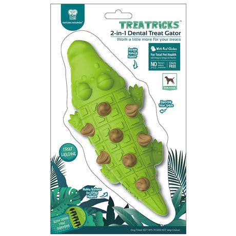 Salud y Bienestar para Perros Natura Nourish Treatricks Treat Cocodrilo Juguete Con Premios Sabor Pollo Para Perros Salud y Bienestar para Perros Natura Nourish Treatricks Treat Cocodrilo Juguete Con Premios Sabor Pollo Para Perros