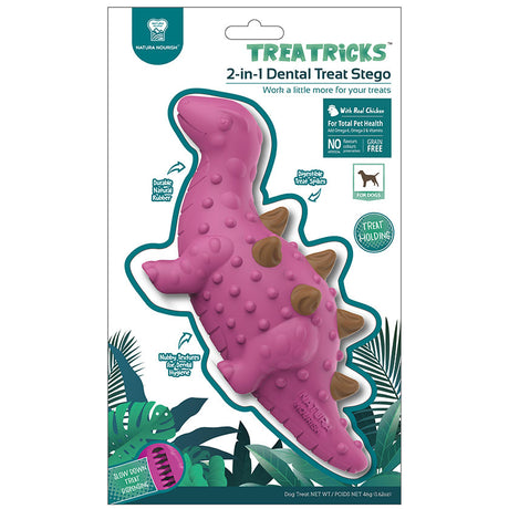 Salud y Bienestar para Perros Natura Nourish Treatricks Treat Estegosaurio Juguete Con Premios Sabor Pollo Para Perros Salud y Bienestar para Perros Natura Nourish Treatricks Treat Estegosaurio Juguete Con Premios Sabor Pollo Para Perros