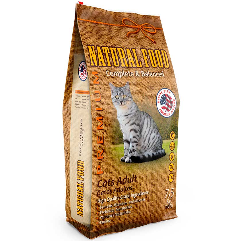 Natural Food Cats Adult 7 5Kg