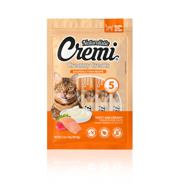Snack Gato Naturalistic Cremi Salmon Atun 60 Grs Snack Gato Naturalistic Cremi Salmon Atun 60 Grs