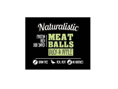Alimento para Perros Naturalistic Dog Premium Meat Balls Duck Apple 100Gr Alimento para Perros Naturalistic Dog Premium Meat Balls Duck Apple 100Gr