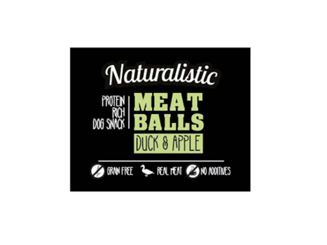 Naturalistic Dog Premium Meat Balls Duck Apple 100Gr Naturalistic Dog Premium Meat Balls Duck Apple 100Gr
